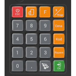 Gumowa pokrywa mechanicznej klawiatury kasy NEXT